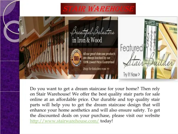 Stairwarehouse.com Stair Parts and Review