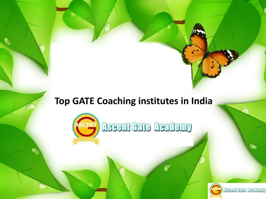 top gate coaching institutes in india