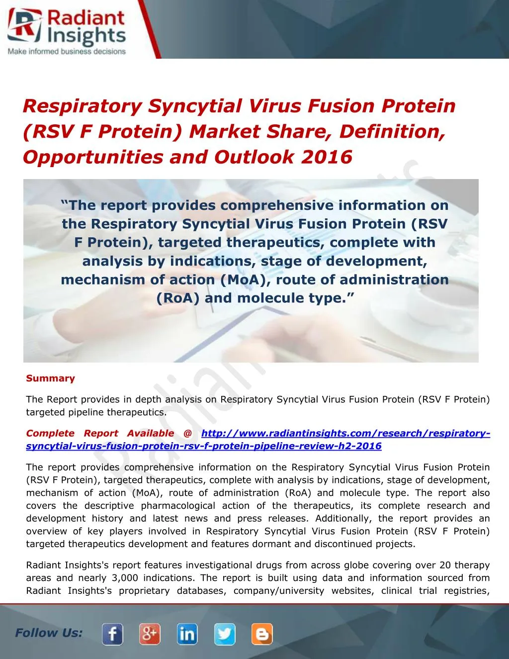 respiratory syncytial virus fusion protein