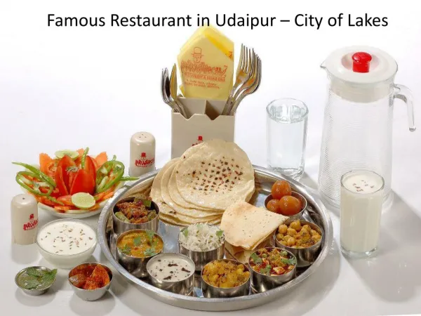 Famous Restaurant in Udaipur – City of Lakes