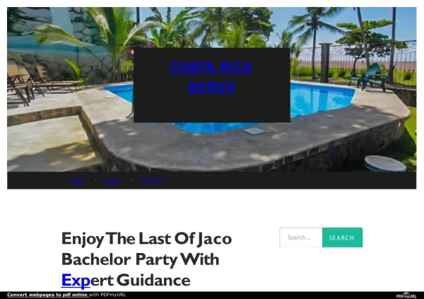 Planning You Best Bachelor Party in Jaco