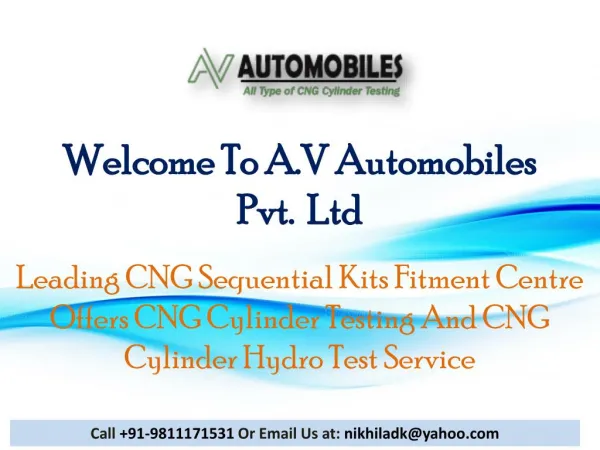 CNG Sequential Kits Fitment Centre In Delhi
