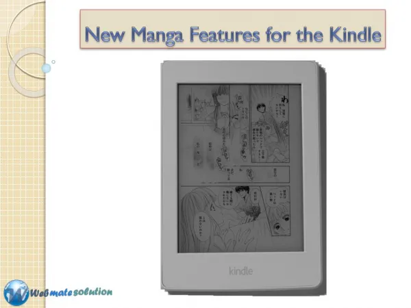 New Manga Features For the KINDLE