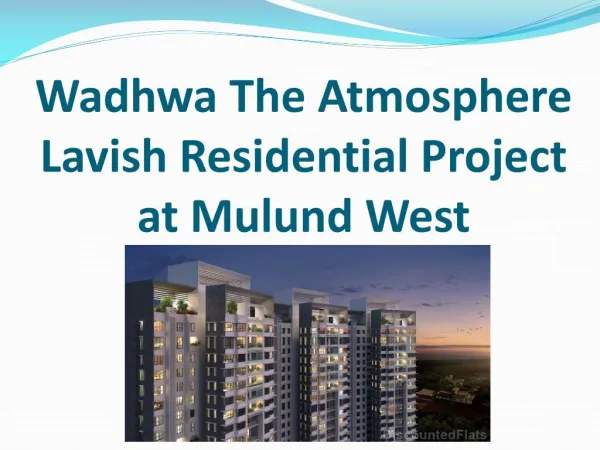 2BHK Apartments in The Atmosphere Mulund West by RedCoupon