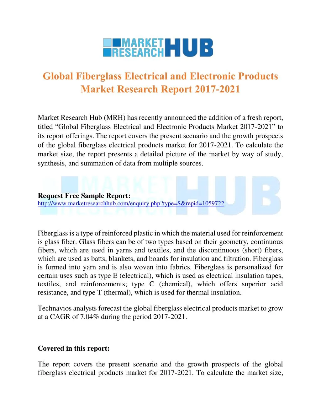 global fiberglass electrical and electronic