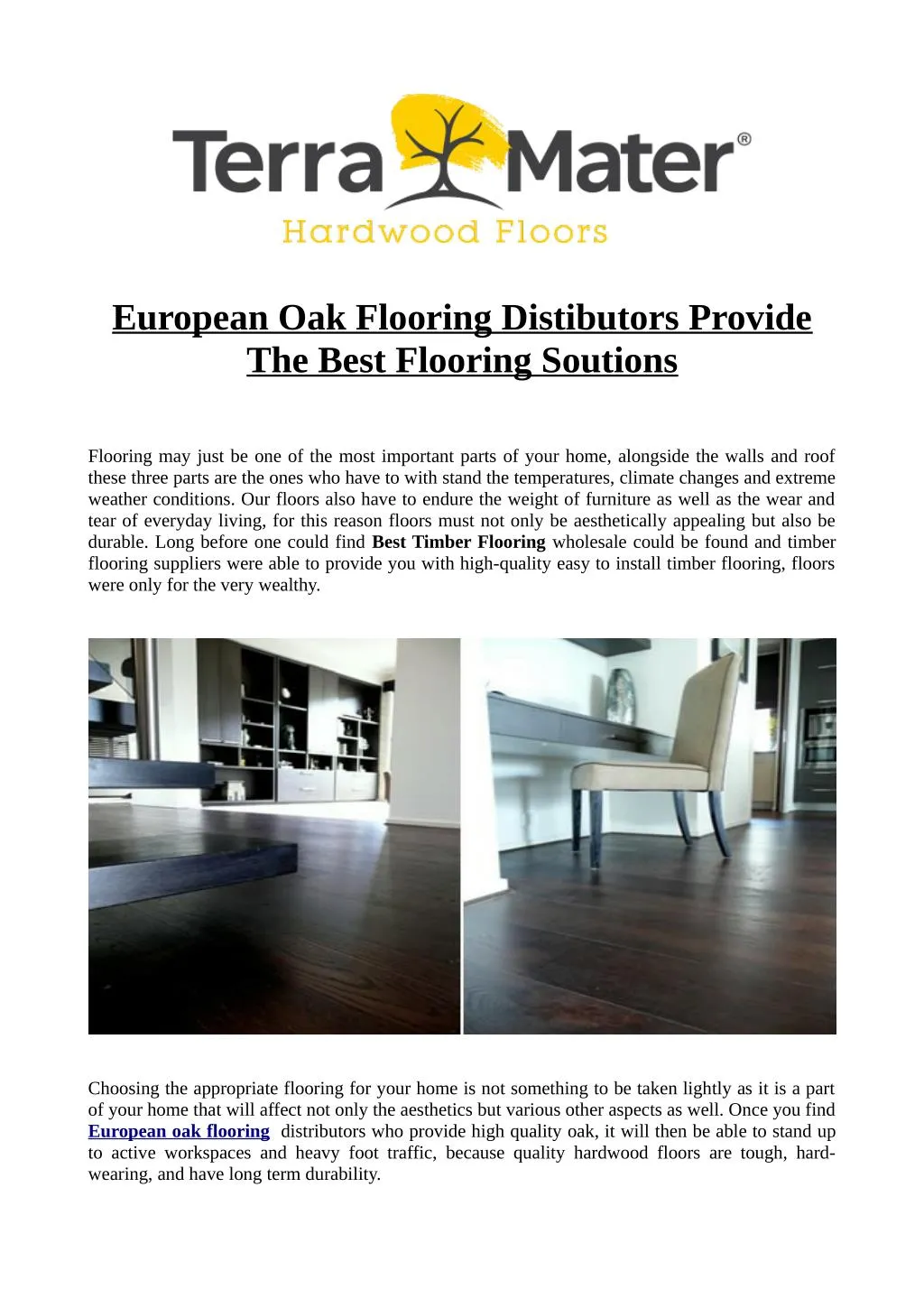 european oak flooring distibutors provide