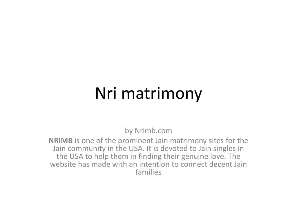 nri matrimony