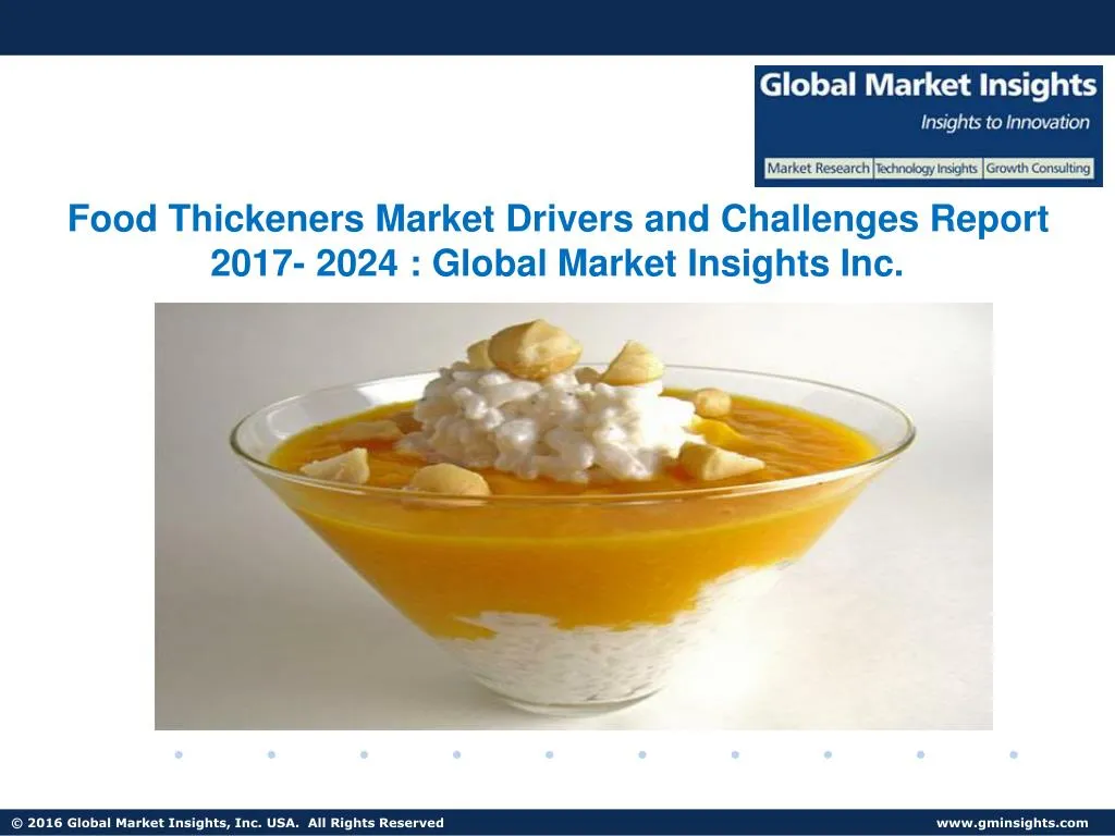 food thickeners market drivers and challenges