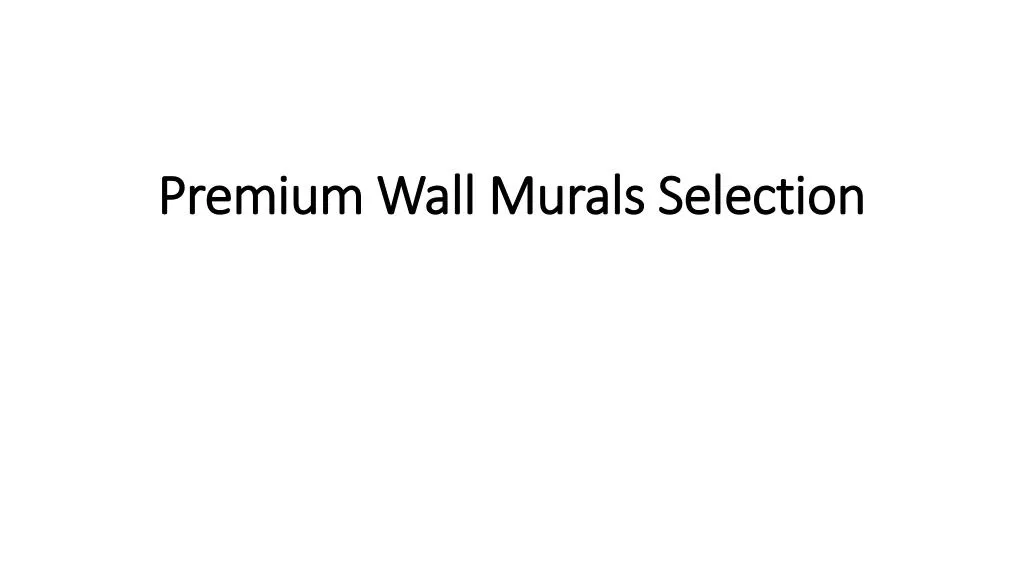 premium wall murals selection
