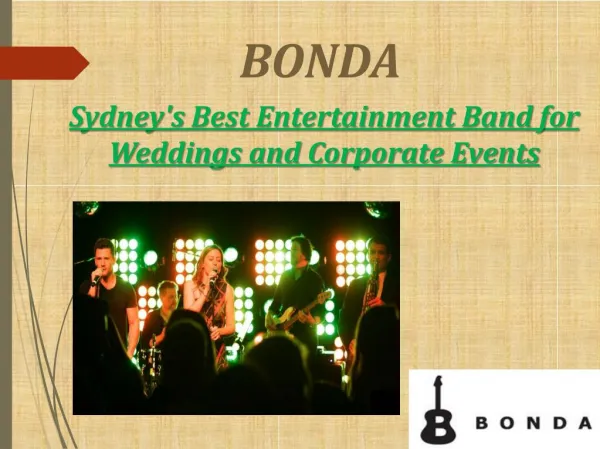 Sydney's Best Entertainment Band for Weddings and Corporate Events