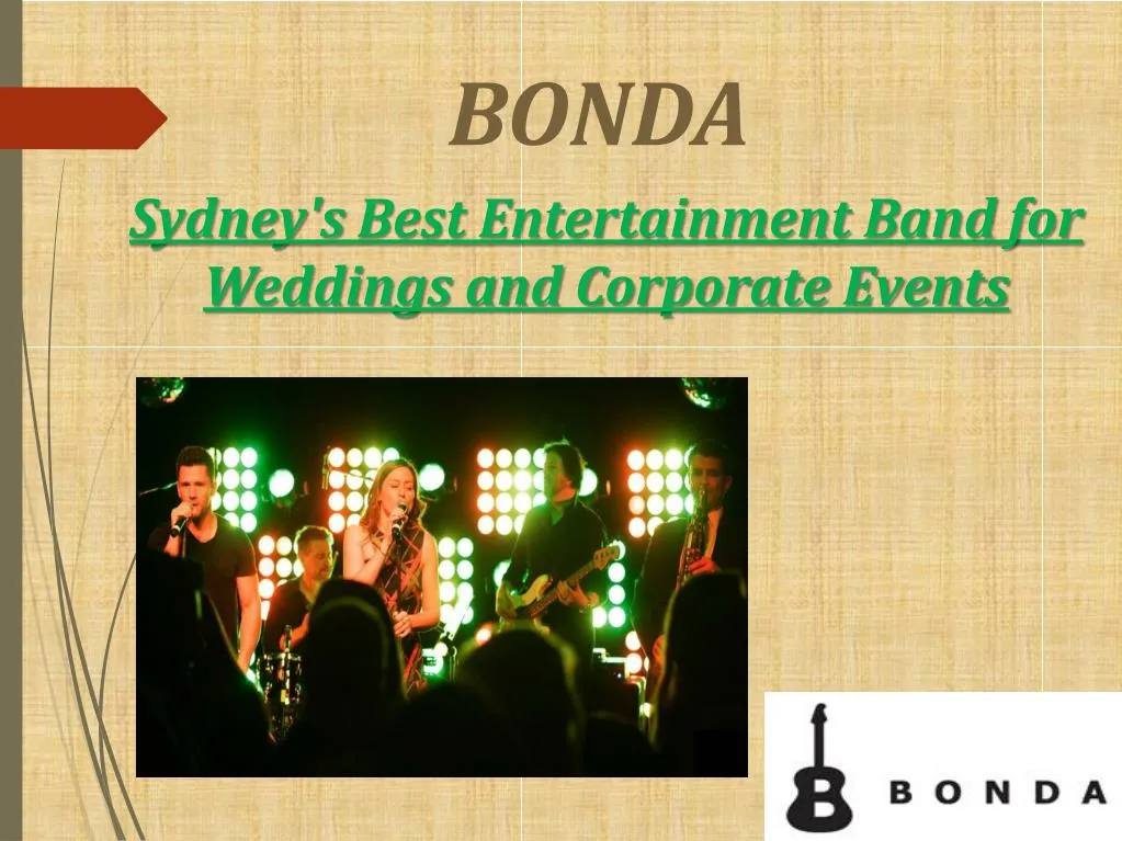 bonda sydney s best entertainment band for weddings and corporate events
