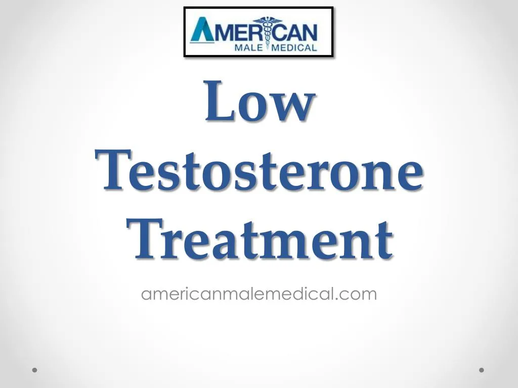 low testosterone treatment