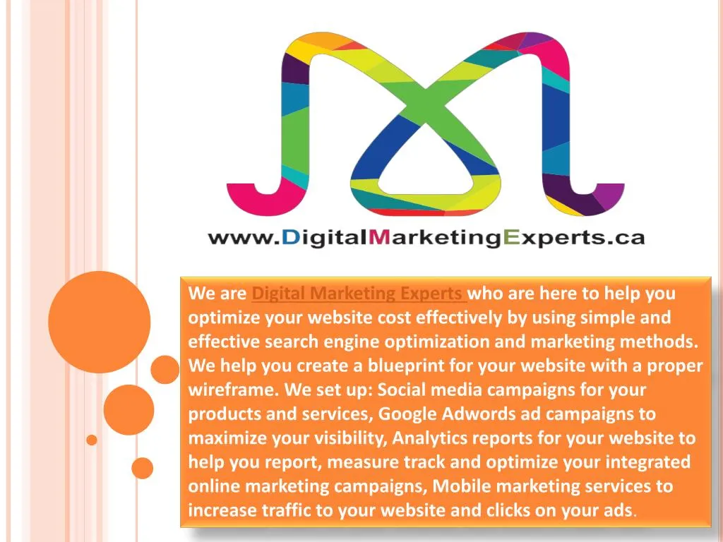 we are digital marketing experts who are here