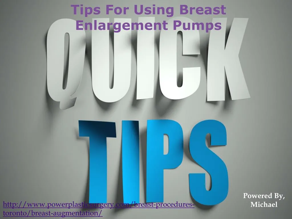 tips for using breast enlargement pumps