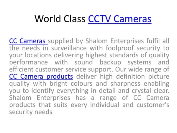 2 Camera Systems, 4 Camera Systems, 8 Camera Systems, 16 Camera Systems