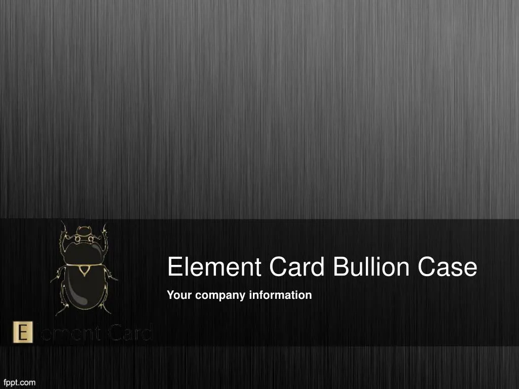 element card bullion case