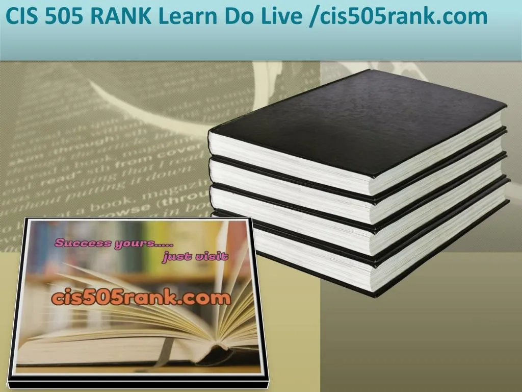 cis 505 rank learn do live cis505rank com