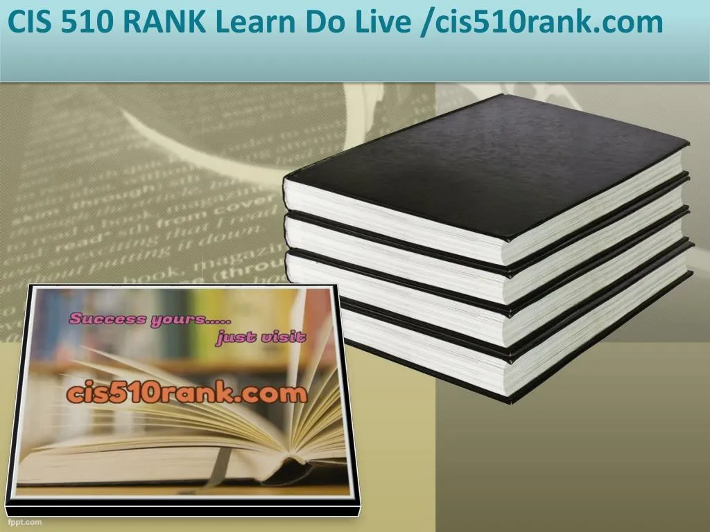 cis 510 rank learn do live cis510rank com