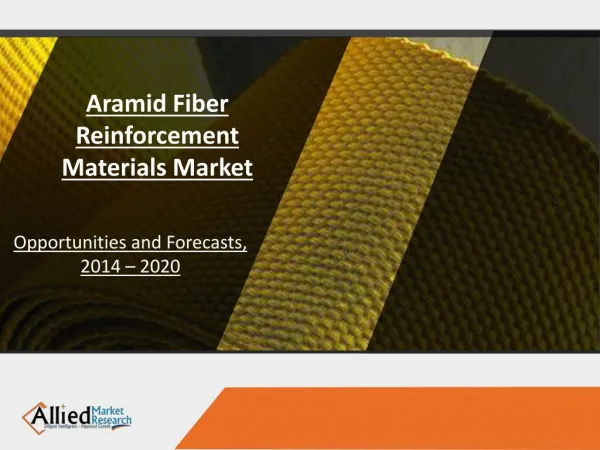 Aramid Fiber Reinforcement Materials Market Analysis and Industry Forecast, 2014-2022