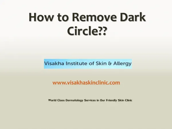 How to remove Dark Circles?? - Introduction & Effective Tips