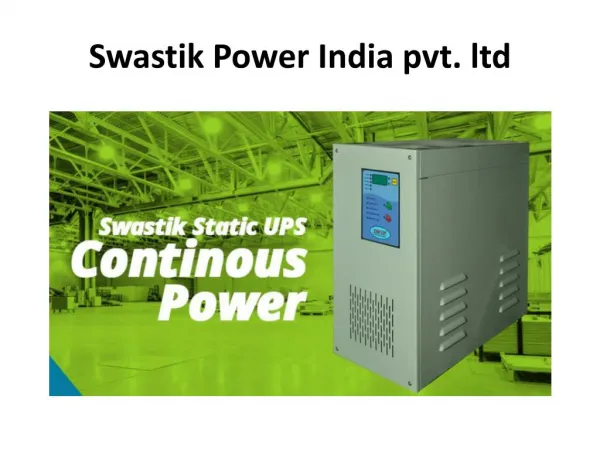 Battery Charger Manufacturers in Maharashtra | Swastik Power India