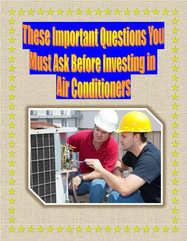 These Important Questions You Must Ask Before Investing in Air Conditioners