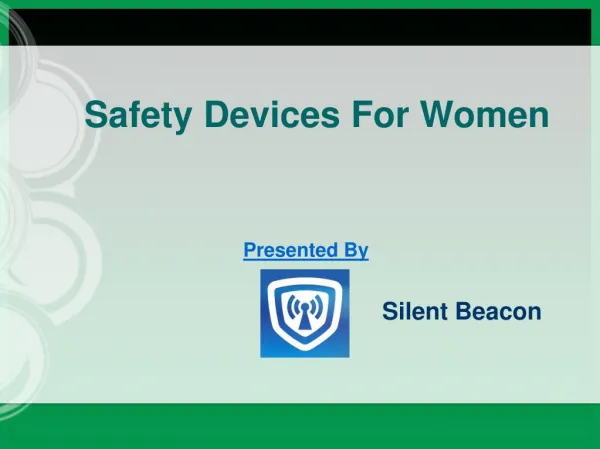 Personal Security Wearables and Devices for Women