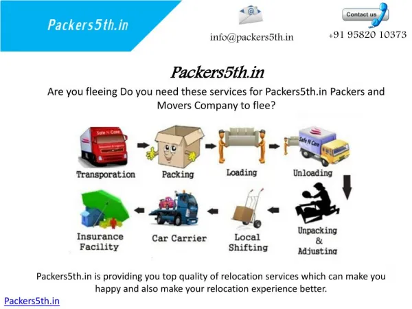 Packers5th Quality Transfer Services of these Packers and Movers