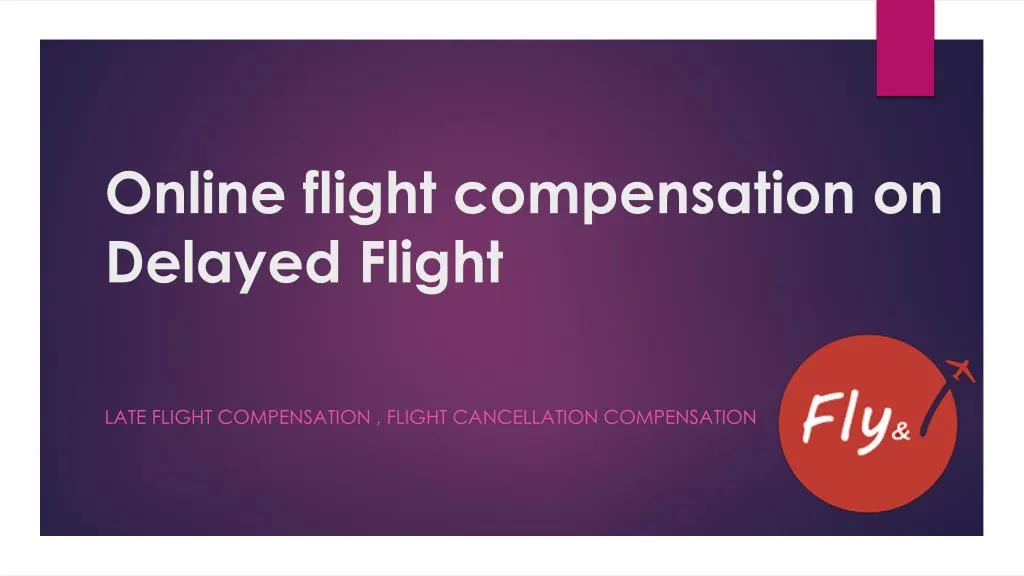 online flight compensation on delayed flight