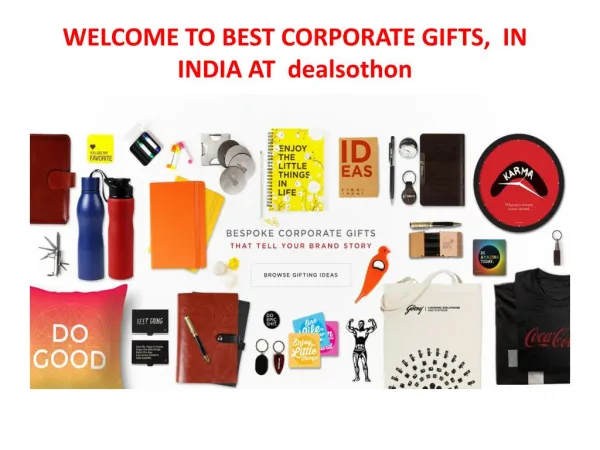 WELCOME TO BEST CORPORATE GIFTS, IN INDIA at dealsothon