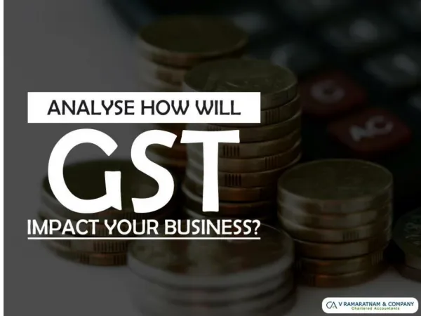 Analyse How will GST Impact your Business