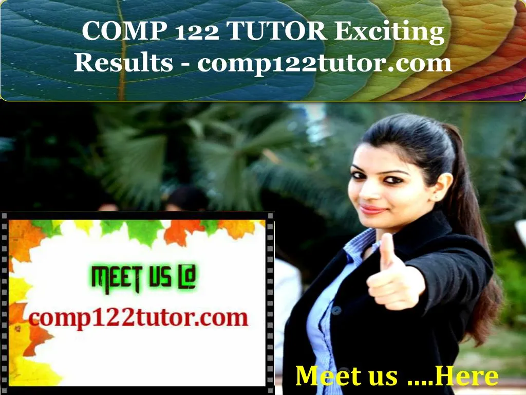 comp 122 tutor exciting results comp122tutor com