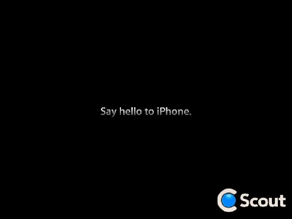 say hello to iphone