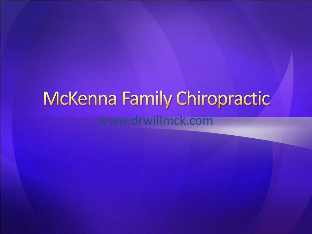 mckenna family chiropractic