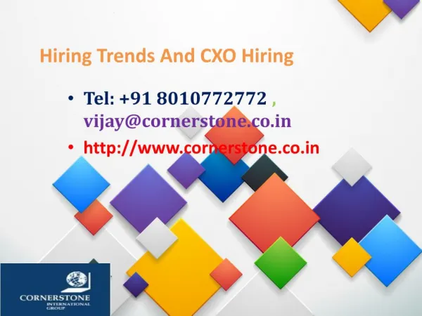 Hiring Trends And CXO Hiring