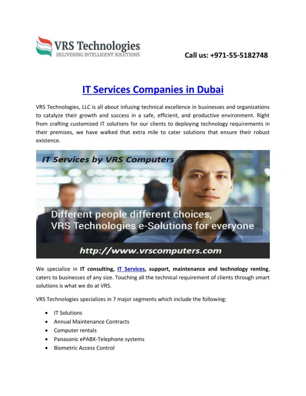 IT Services Companies in Dubai