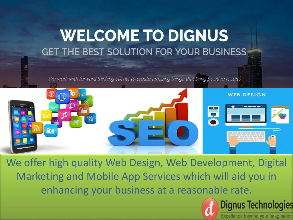 we offer high quality web design web development