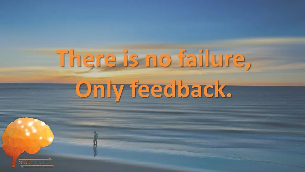 there is no failure only feedback