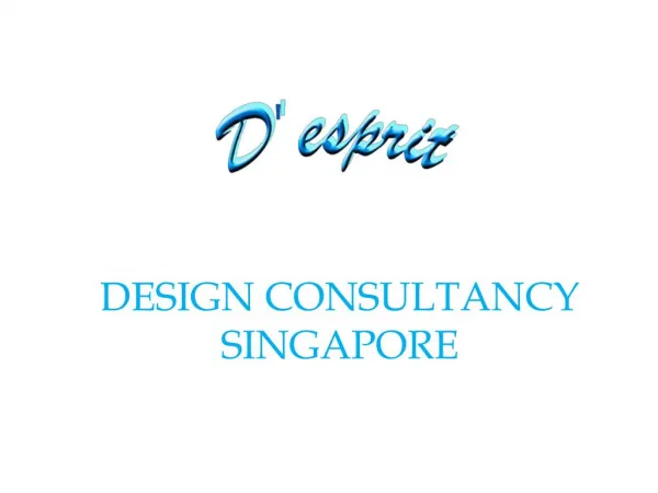 Design Consultancy Singapore | D'esprit Interiors