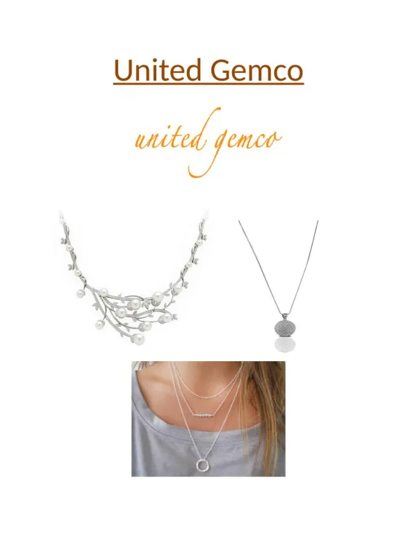 Shop Fine Jewelry Necklaces | United Gemco