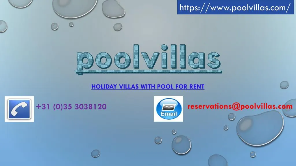 holiday villas with pool for rent