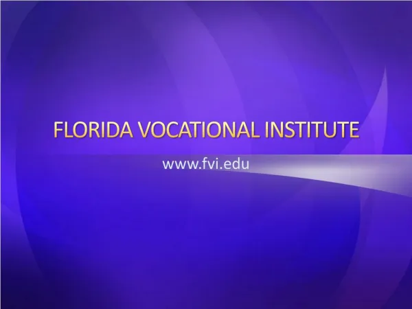 How to become a medical assistant - FLORIDA VOCATIONAL INSTITUTE