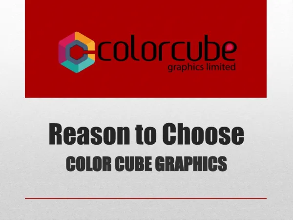 Reason to Choose - Color Cube Graphics