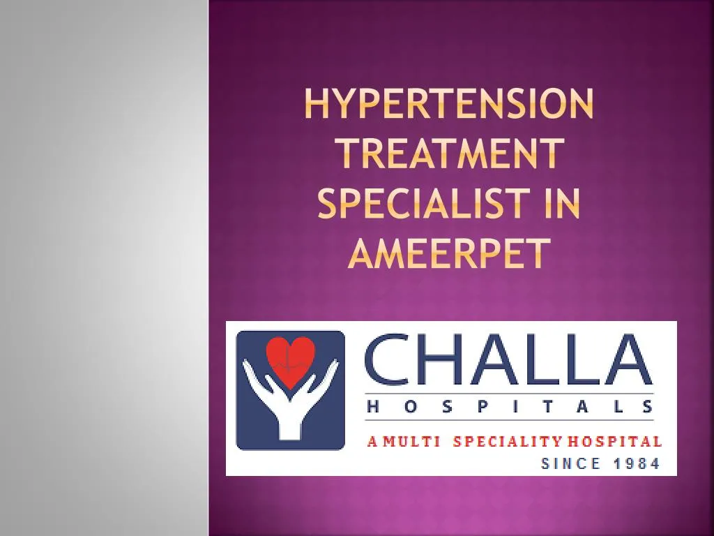 hypertension treatment specialist in ameerpet