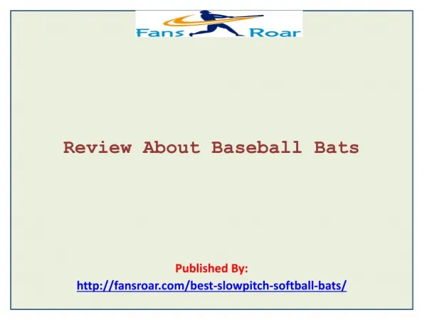 Review About Baseball Bats