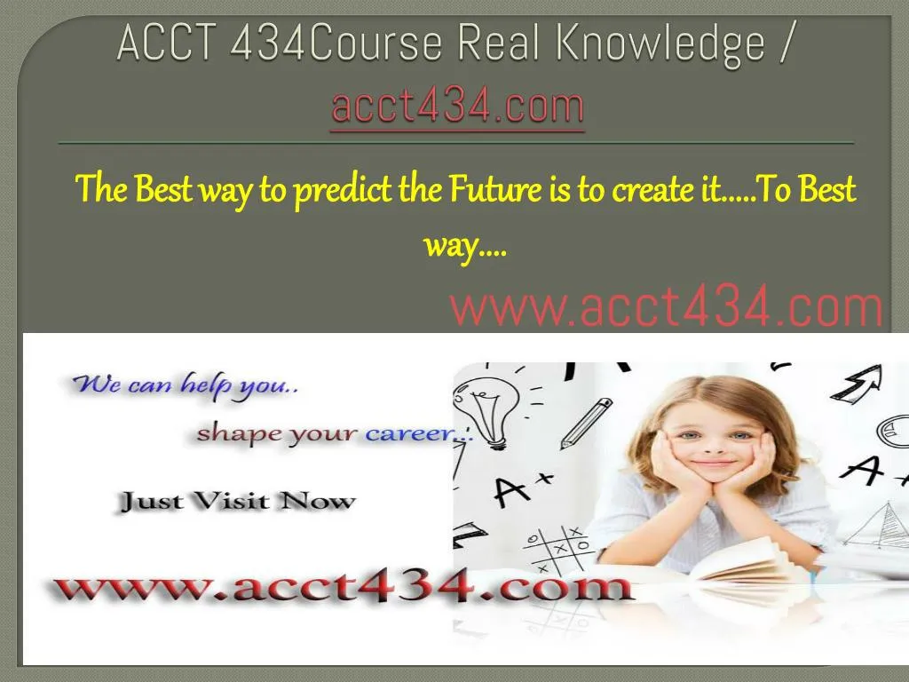 acct 434course real knowledge acct434 com