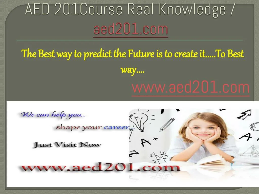 aed 201course real knowledge aed201 com