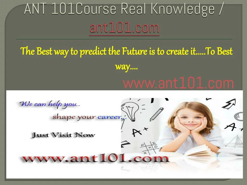 ant 101course real knowledge ant101 com