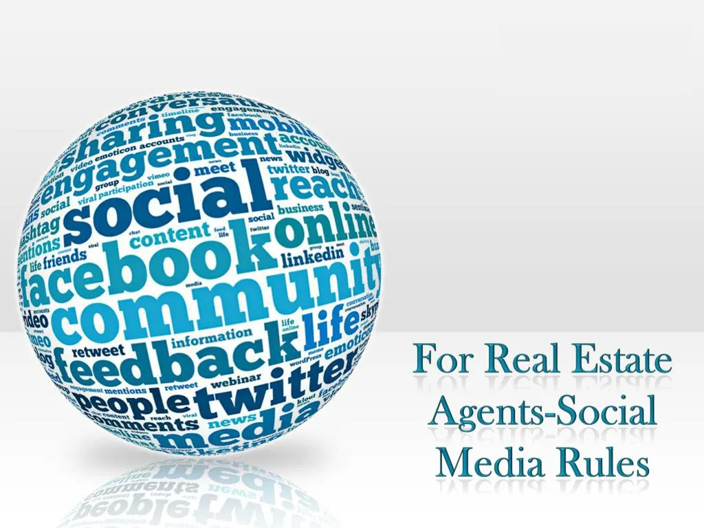 for real estate agents social media rules