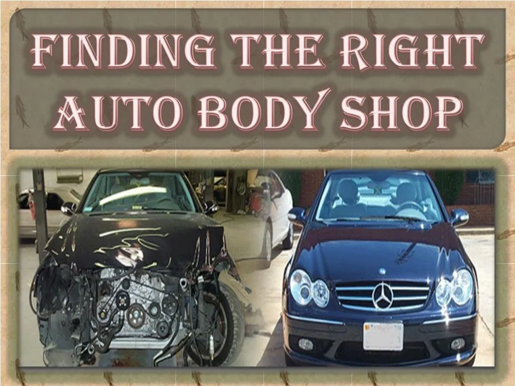 finding the right auto body shop